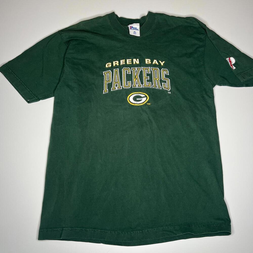 Vintage Green Bay‎ Packers T-Shirt XL Made in USA Pro Layer NFL Tee 90s VTG